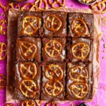 Chocolate Peanut Caramel Pretzel Brownies