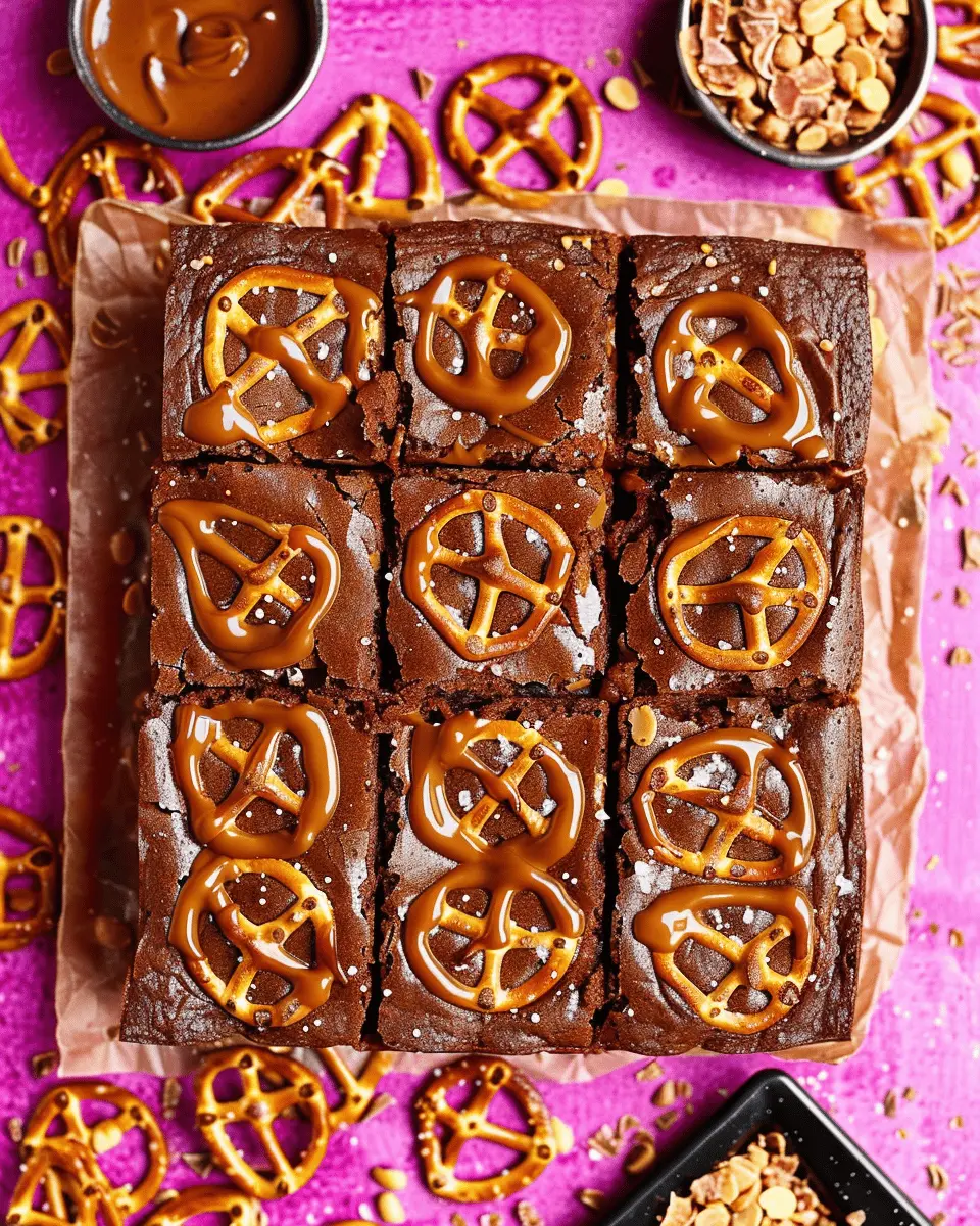 Chocolate Peanut Caramel Pretzel Brownies You’ll Adore for Dessert