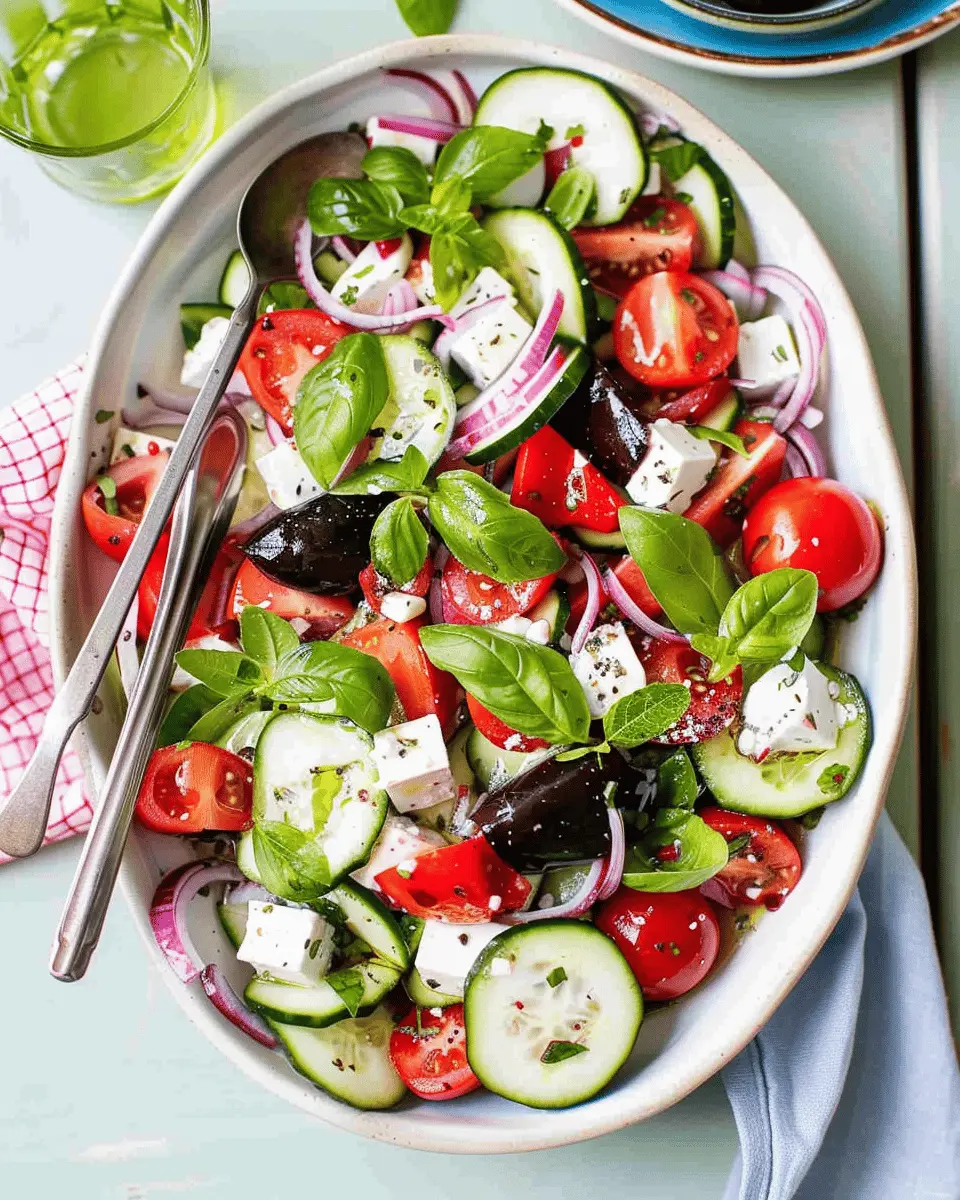 Classic Fresh Mediterranean Greek Salad: A Healthy Delight to Savor