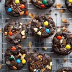 Dark Chocolate Candy Bar Cookies