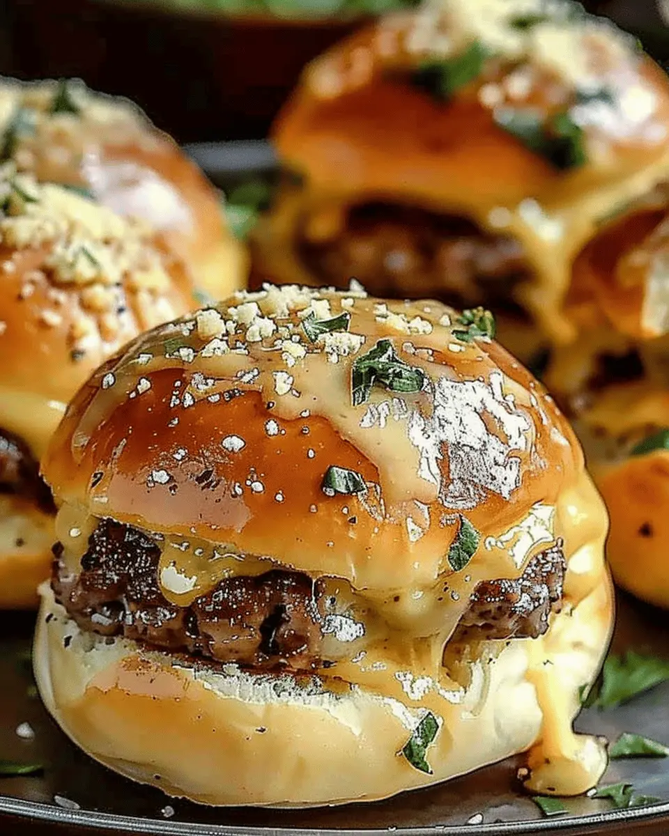 Garlic Parmesan Cheeseburger Bombs: Irresistibly Cheesy Treats