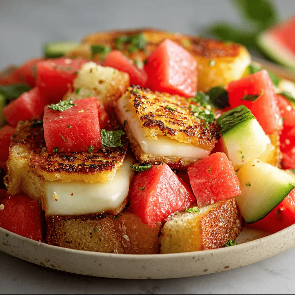 Grilled Cheese Watermelon Delight: A Juicy Twist on Comfort Food