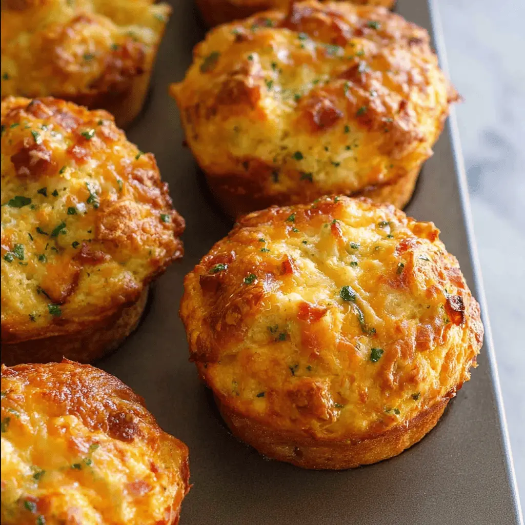 Ham and Cheese Muffins with Savory Chicken Ham and Turkey Bacon