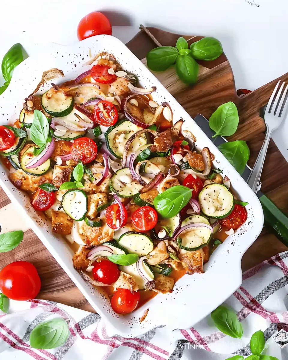 Mediterranean Chicken Zucchini Bake – A Healthy Dinner Delight