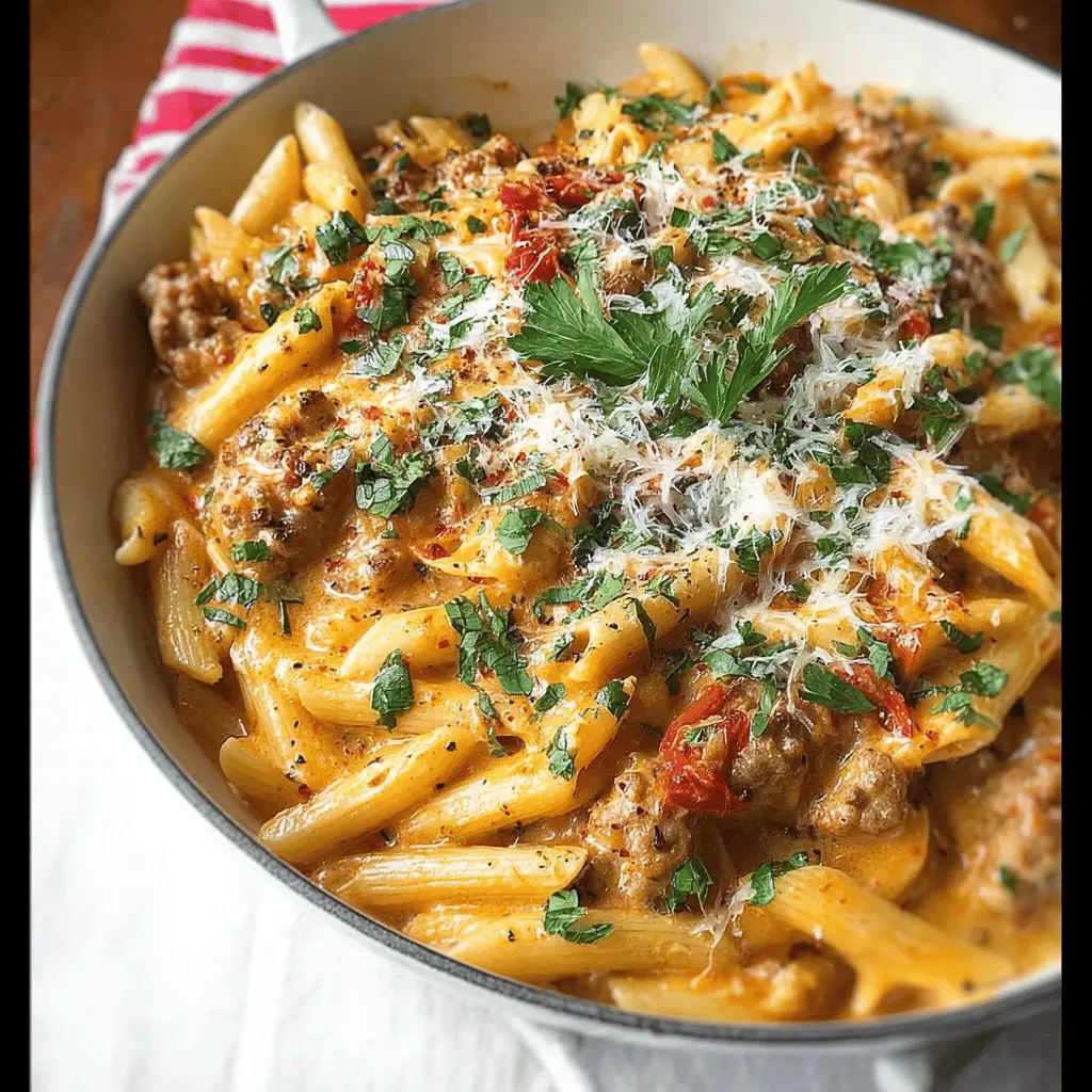 One Pot Creamy Sausage Pasta: Easy Comfort Food for Everyone