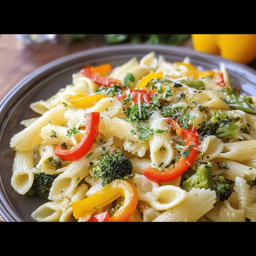 Pasta with Garlic Butter: Easy Recipe with Frozen Veggies