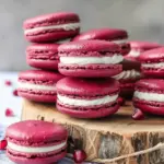 Pomegranate Macarons – Elegant, Fruity & Bursting with Flavor!