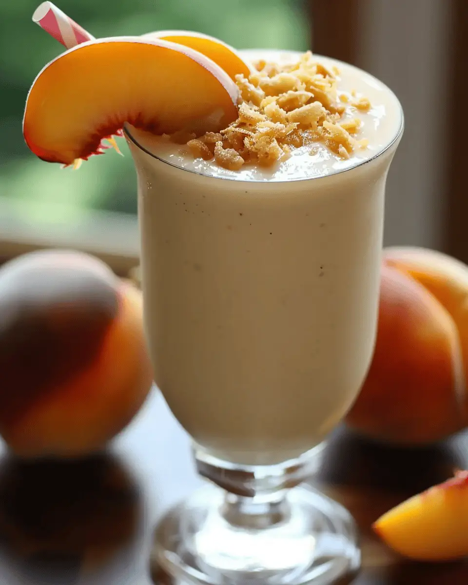 Amazing Peach Ginger Milkshake: Your New Favorite Summer Treat