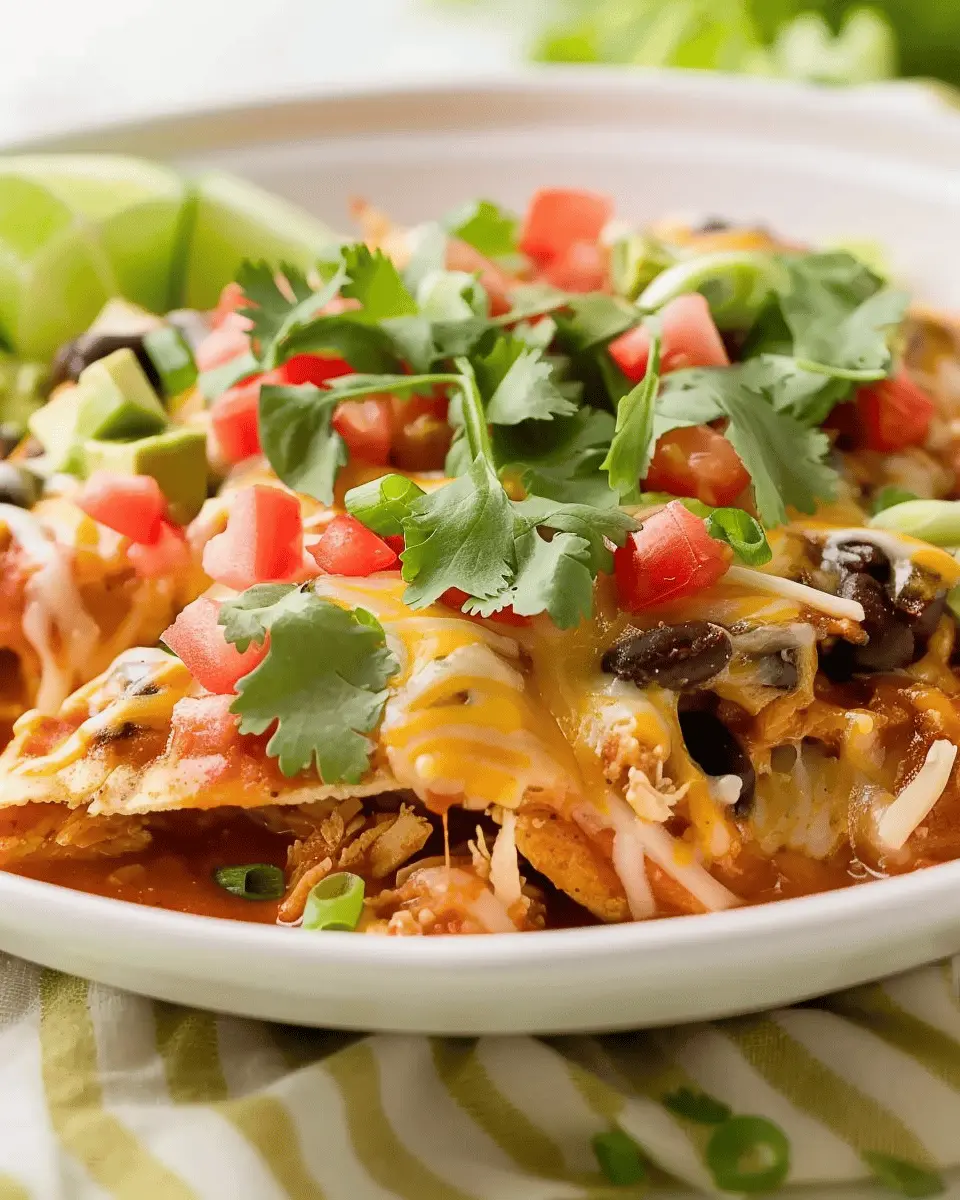 Crockpot Chicken Enchilada Casserole: Easy, Flavor-Packed Delight