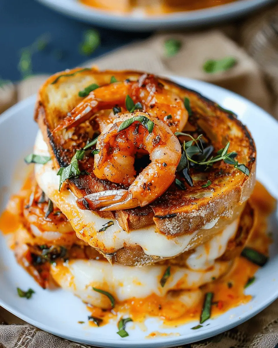 Cajun Shrimp Grilled Cheese – Spicy, Cheesy & Comfort Food with a Kick!