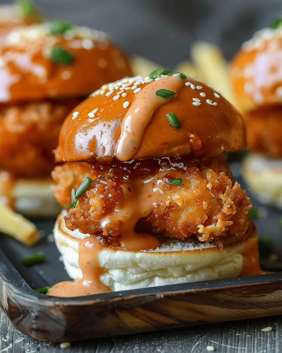 Chicken Bang Bang Sliders – Crispy, Saucy & Totally Addictive!