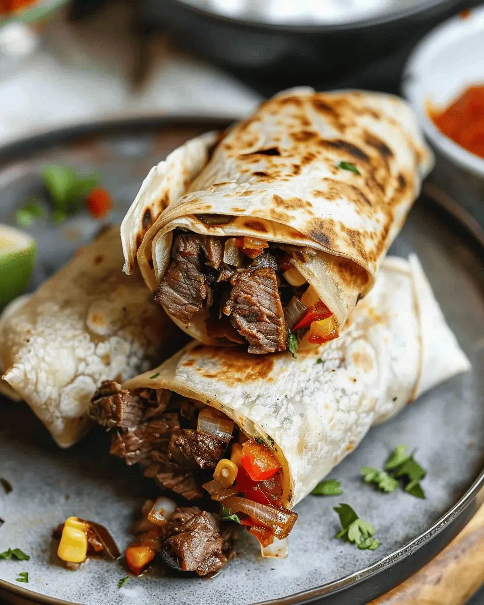 Crispy Steak Wraps – Savory, Crunchy & Loaded with Flavor!