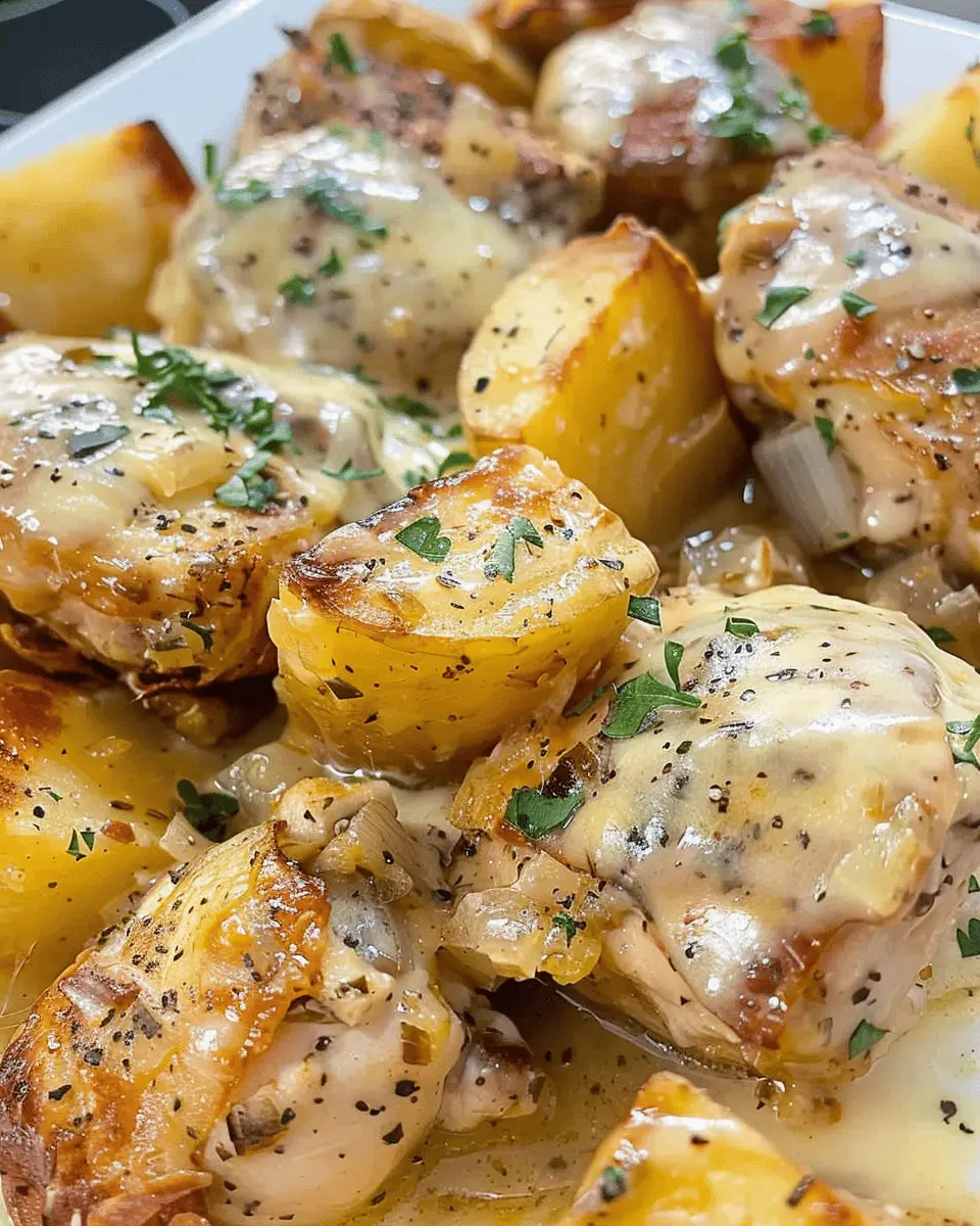 Garlic Parmesan Crockpot Chicken and Potatoes: Easy Family Recipe