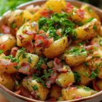 German Potato Salad – Tangy, Warm & Bacon-Loaded Comfort!