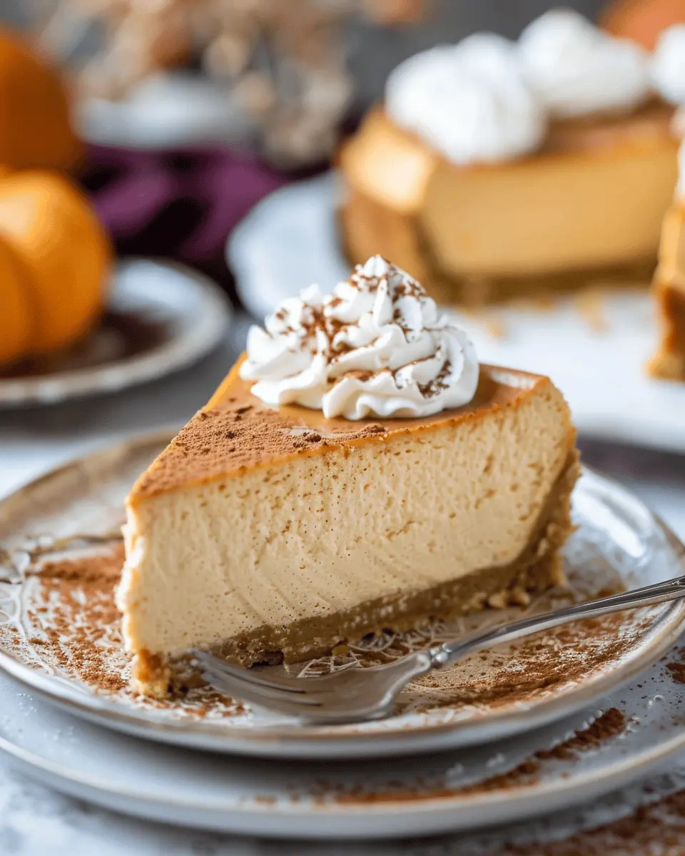 Easy Spiced Baked Pumpkin Cheesecake: The Best Fall Dessert Delight