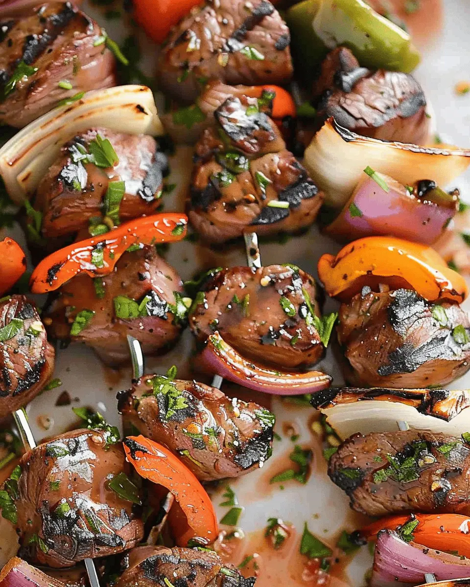 Marinated Grilled Steak Kabobs: Juicy and Simple Summer Delight