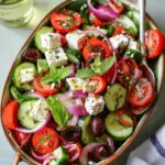 Mediterranean Greek Salad with Feta and Olives – Fresh, Crisp & Bursting with Flavor!