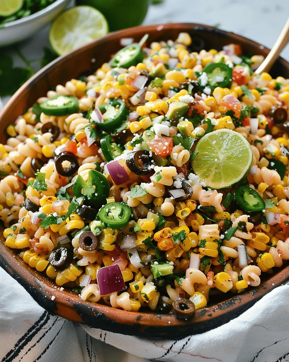 Mexican Street Corn Pasta Salad