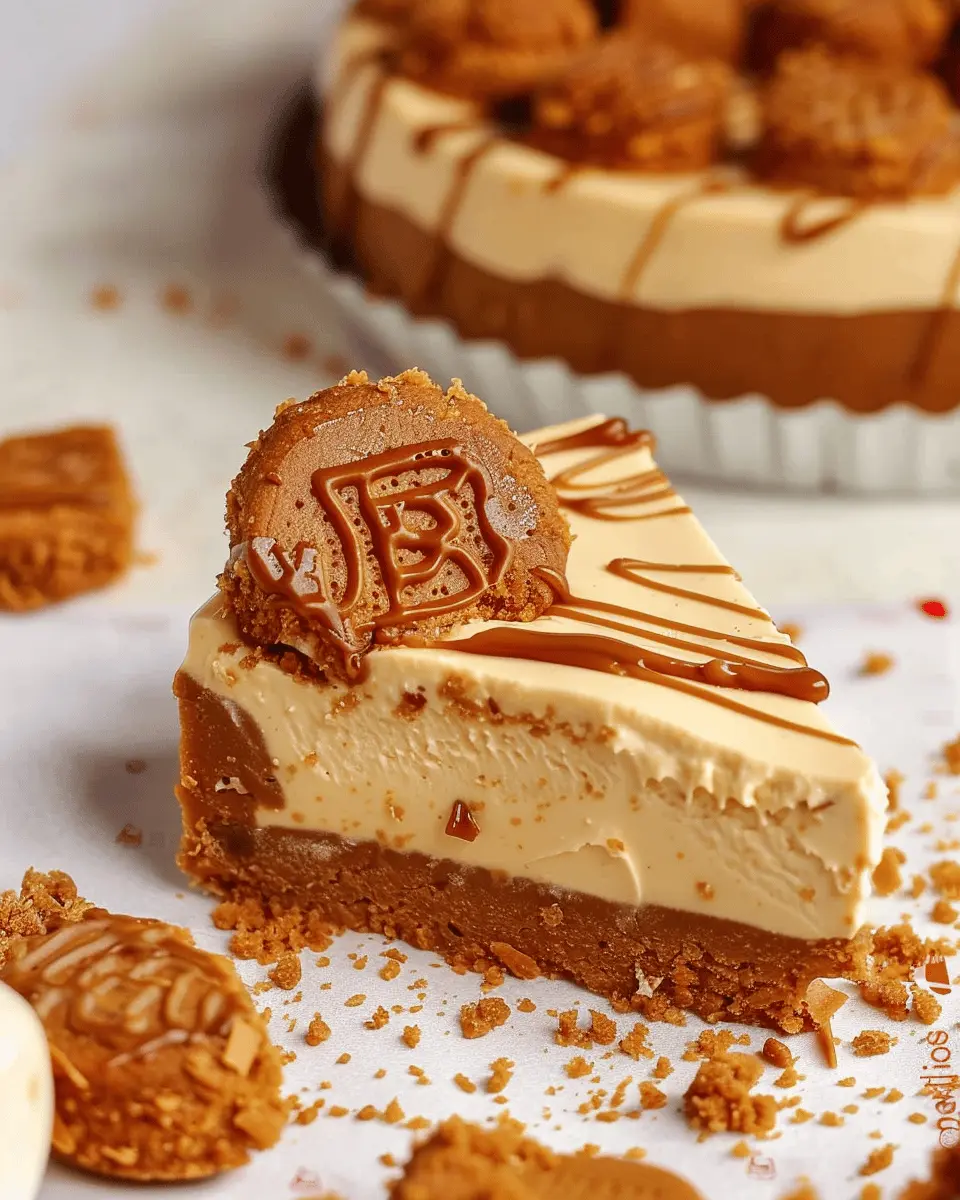 No-Bake Biscoff Cheesecake: Indulgent Creamy Cookie Bliss