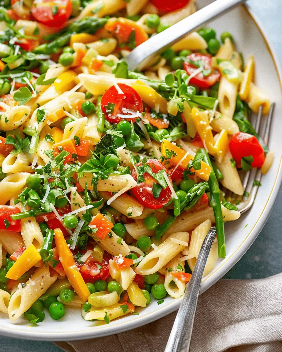 One-Pot Pasta Primavera: Easy Recipe with Turkey Bacon and Chicken Ham