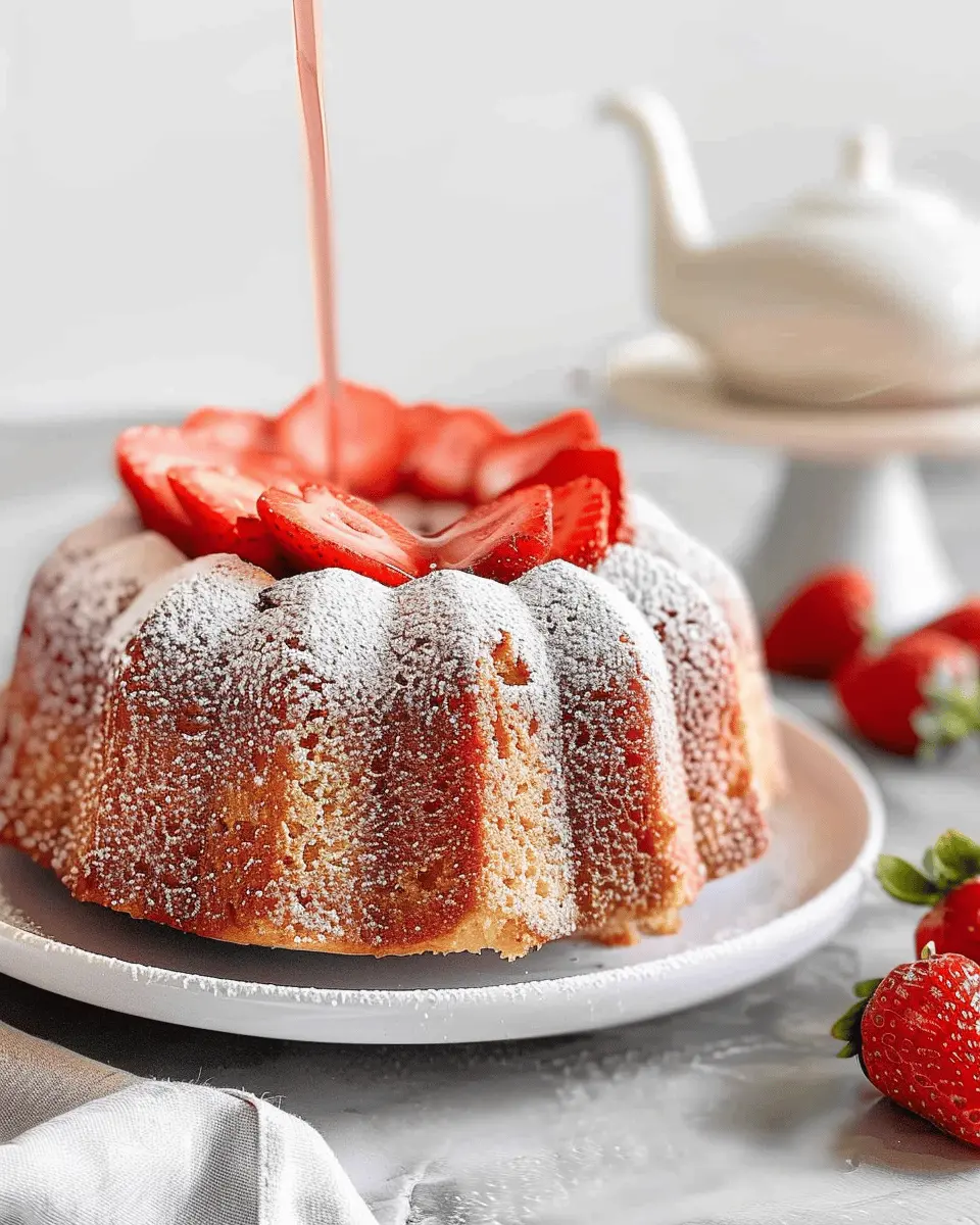 Fresh Strawberry Pound Cake Recipe: Easy Homemade Delight