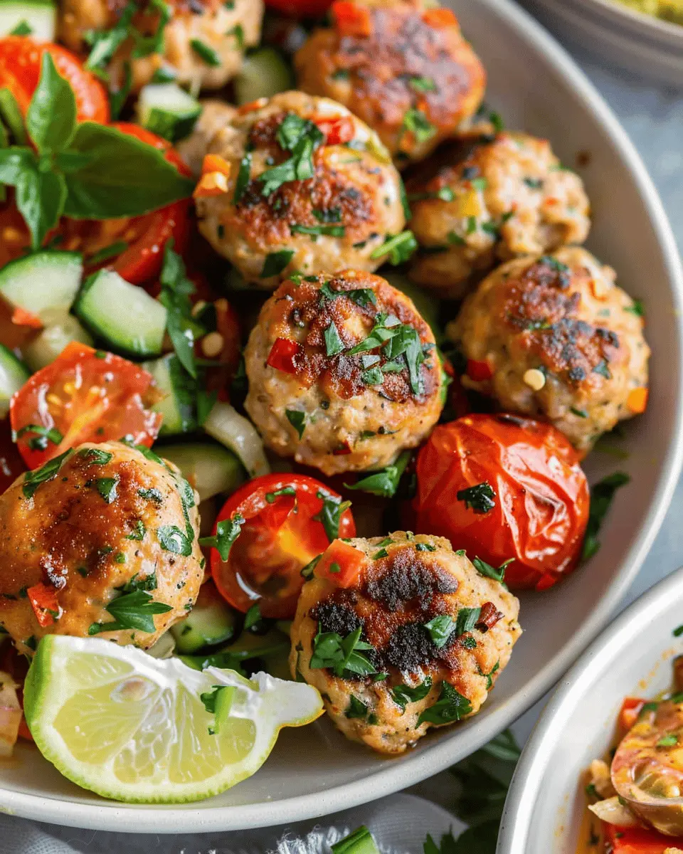 Mediterranean Chicken Meatballs: Juicy and Flavorful Homemade Delight