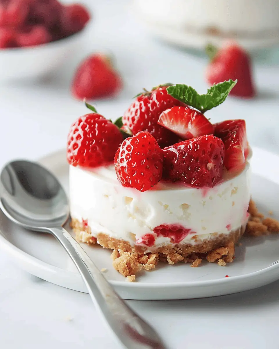No-Bake Cheesecake for One: Easy, Low-Calorie Delight