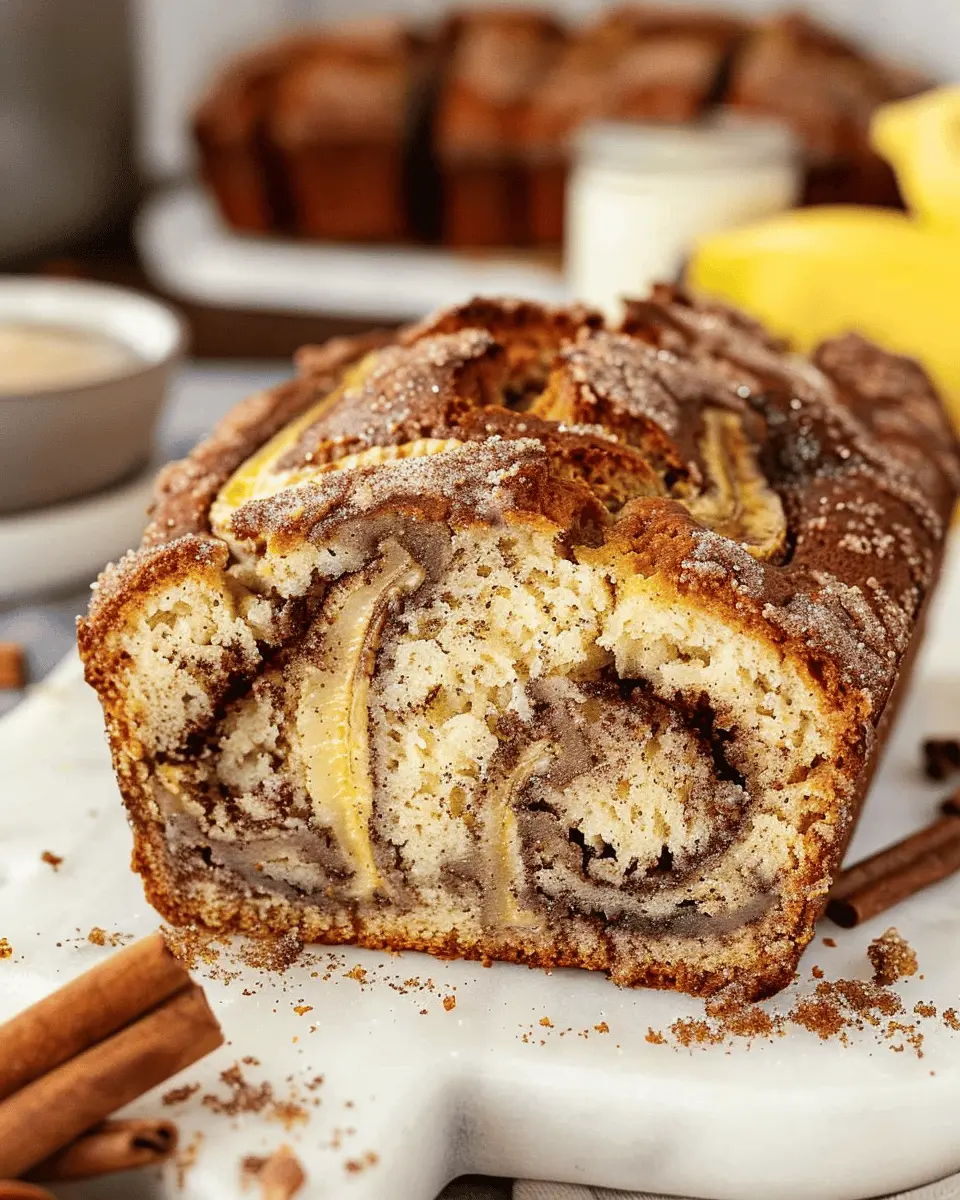 Homemade Cinnamon Swirl Banana Bread: Indulgent Brunch Delight