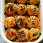 Easy Thai Baked Chicken Meatballs