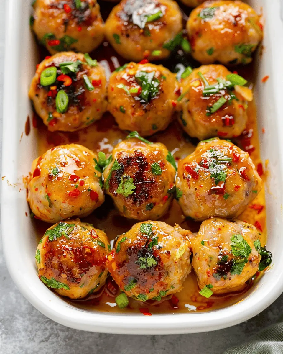 Easy Thai Baked Chicken Meatballs: Juicy Flavors You’ll Love