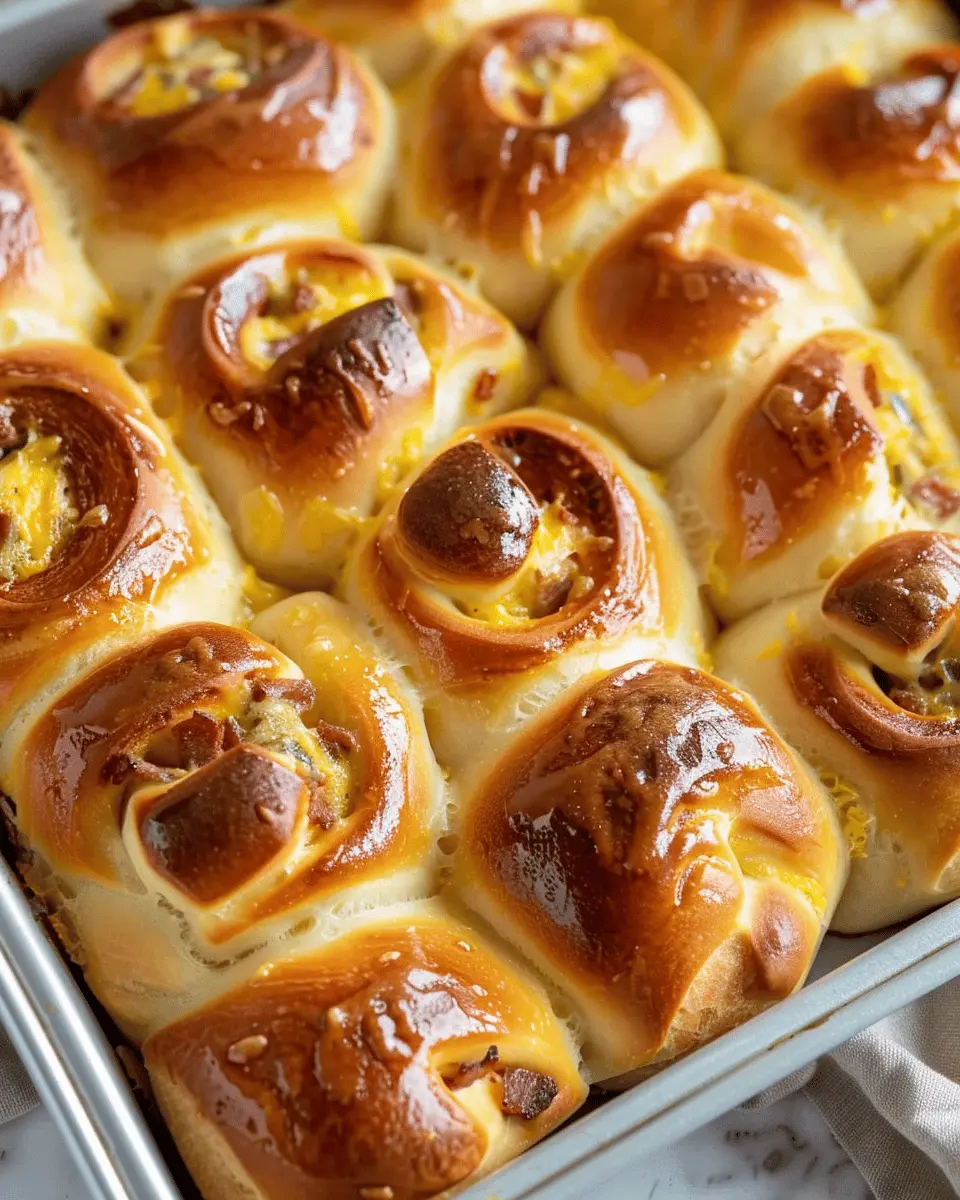 Breakfast Rolls: Easy Turkey Bacon and Chicken Ham Delight