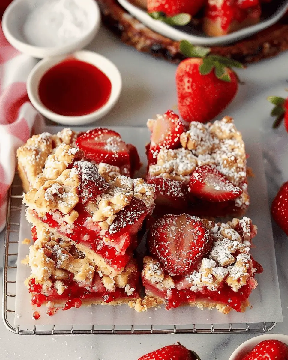 Strawberry Pie Bars: Indulgent Homemade Treat for All Occasions