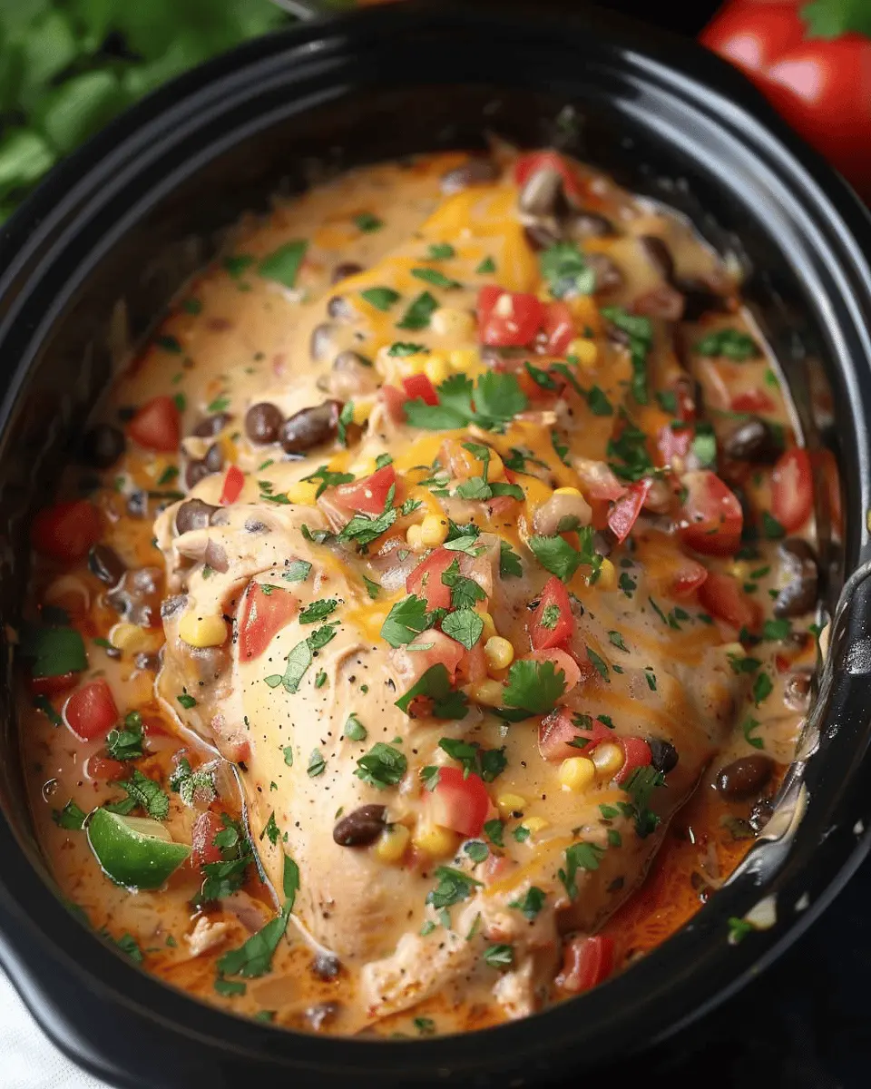 Crockpot Fiesta Chicken: Easy & Flavorful Family Delight