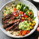 High Protein Steak Fajita Bowl