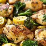 Lemon Garlic Chicken (Sheet Pan with Potatoes & Broccoli OR Marinade)