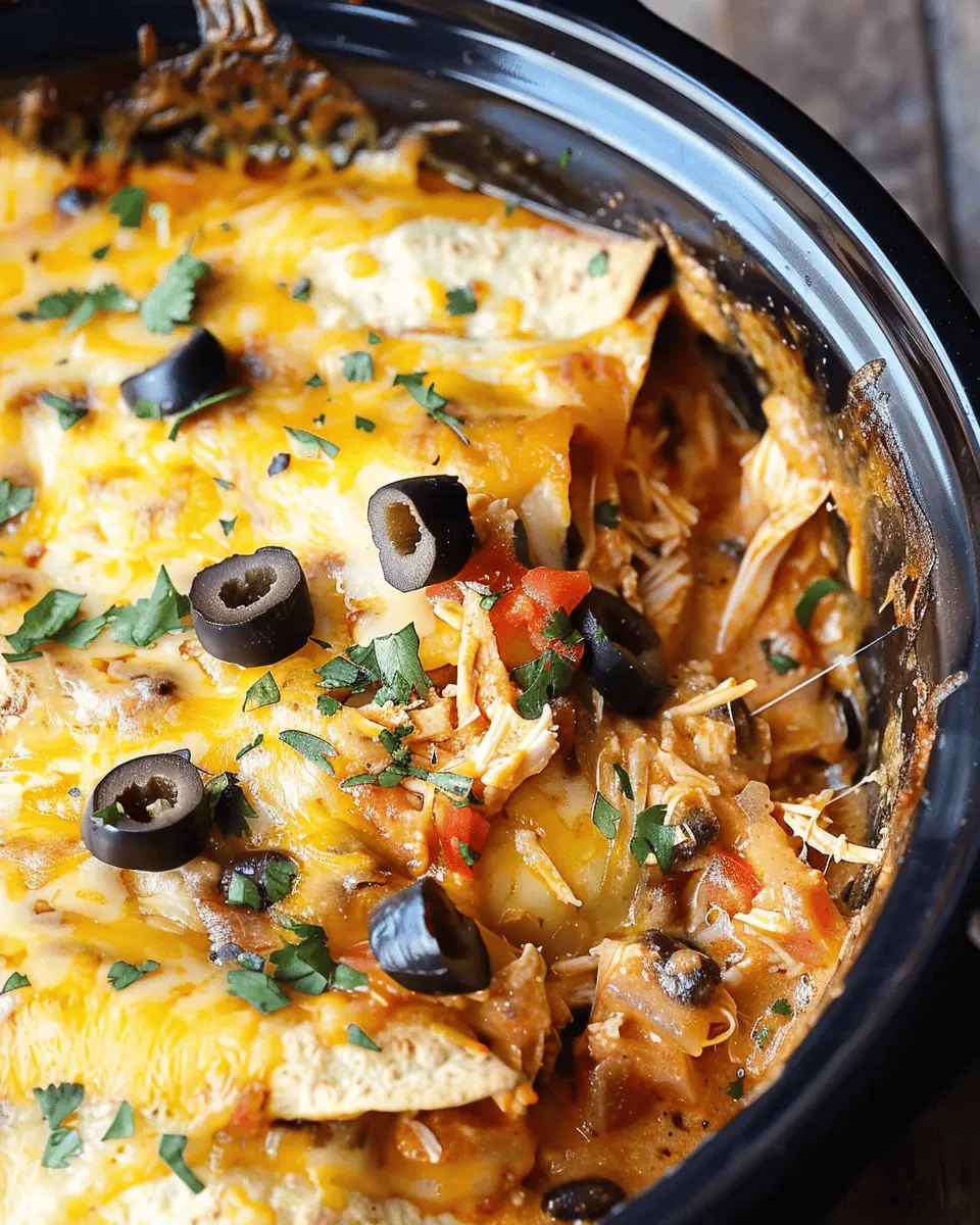 Hearty Crockpot Chicken Enchilada Casserole: Easy & Delicious Weeknight Meal