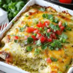 Quick and Easy Green Chile Chicken Enchilada Casserole