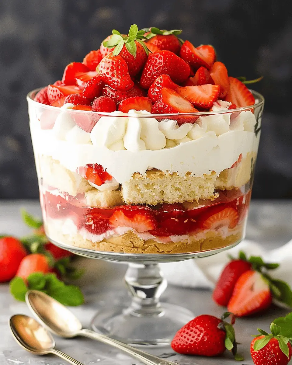 Classic Strawberry Shortcake Trifle: The Best Indulgent Dessert