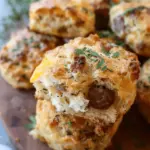 SAUSAGE-CHEDDAR BISCUITS
