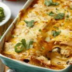 Green Chile Chicken Enchilada Casserole