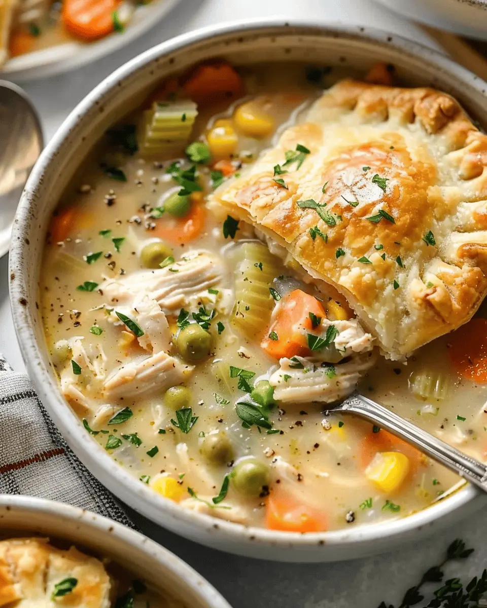 The BEST Chicken Pot Pie Soup Recipe: A Cozy and Indulgent Delight