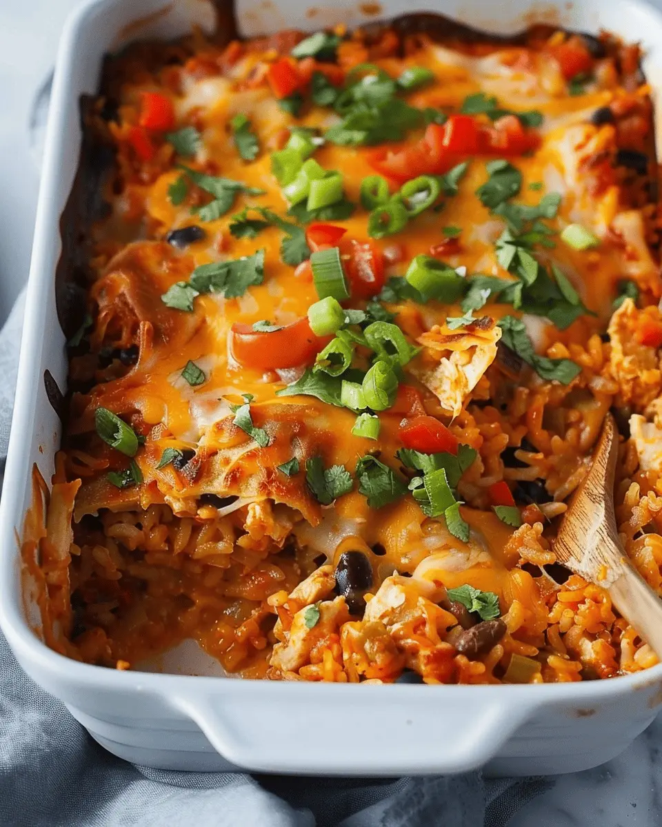 Chicken Enchilada Rice Casserole: Easy 35-Minute Delight