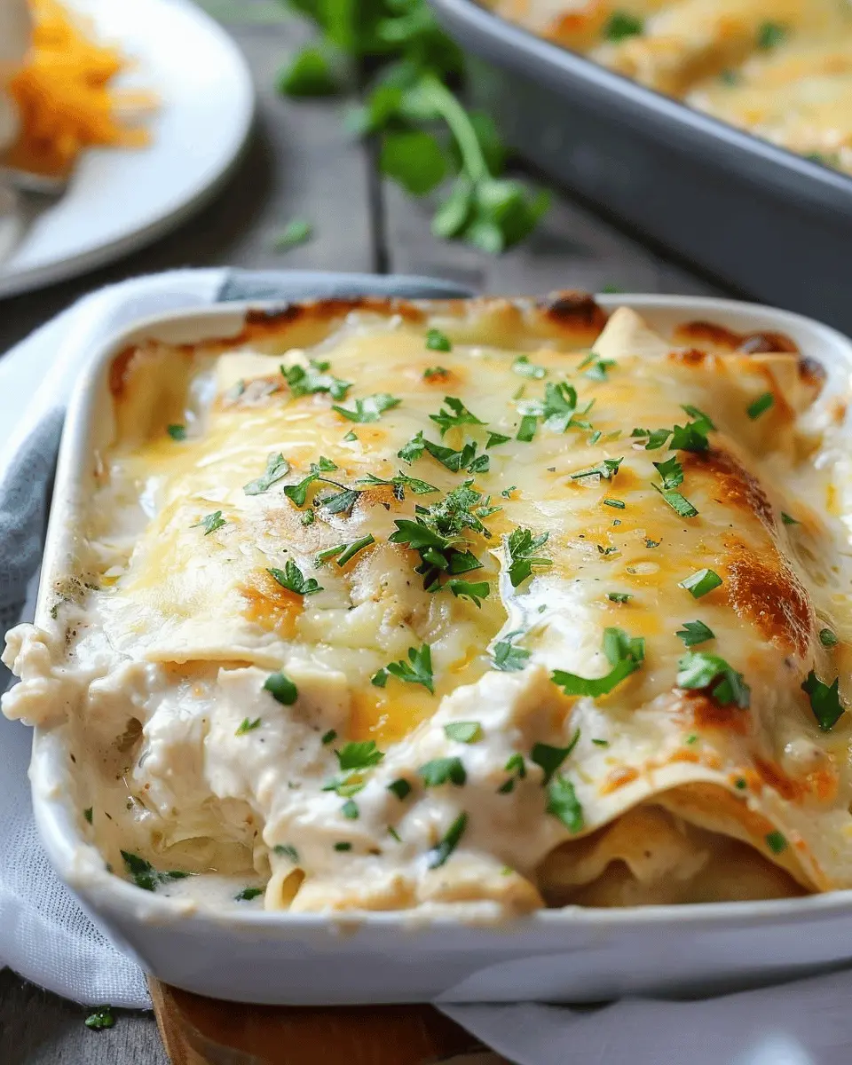 White Chicken Enchilada Casserole: Easy Comfort Food for All