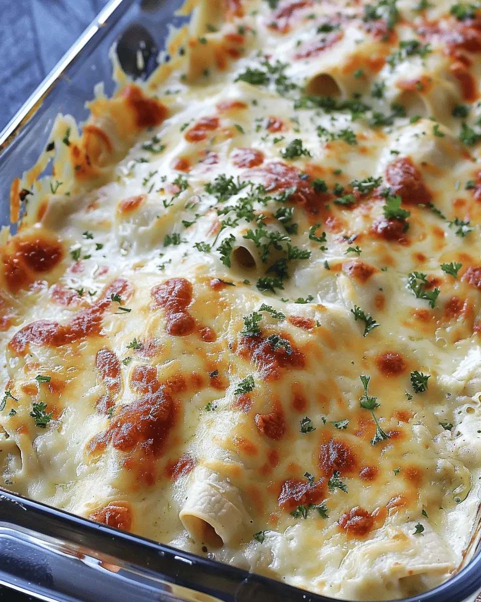 Creamy White Chicken Enchiladas Casserole: A Family Favorite Delight
