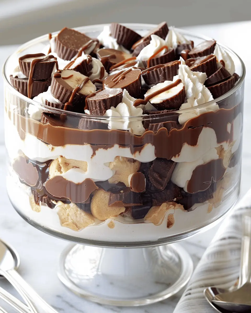 Chocolate Peanut Butter Cup Trifle