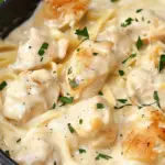 Chicken alfredo (without pasta)