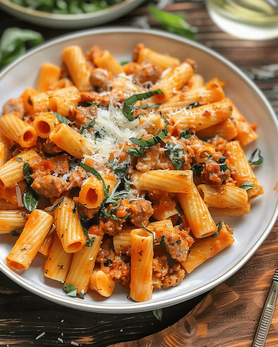 Creamy Italian Sausage Rigatoni: A Comforting Weeknight Delight