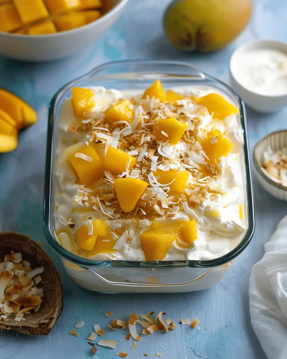 Tropical Mango Coconut Trifle