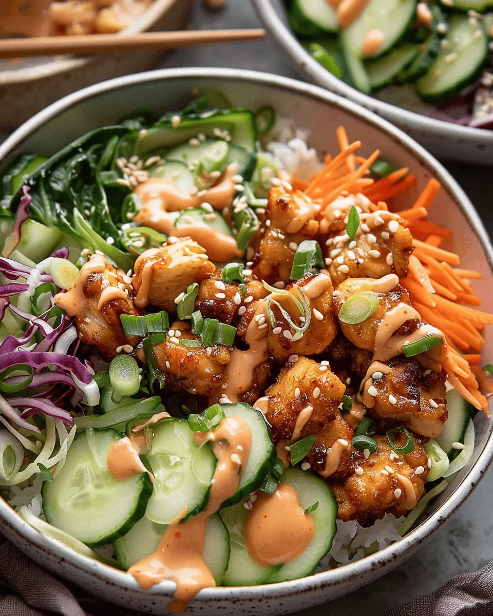 Bang Bang Chicken Bowl: Easy Recipe with Turkey Bacon Twist