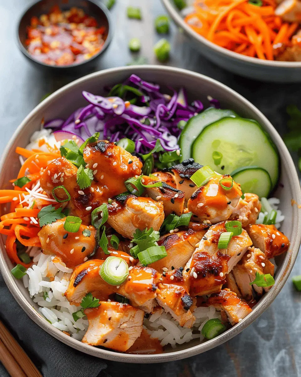 Spicy Bang Bang Chicken Bowls for Meal Prep: Easy and Delicious